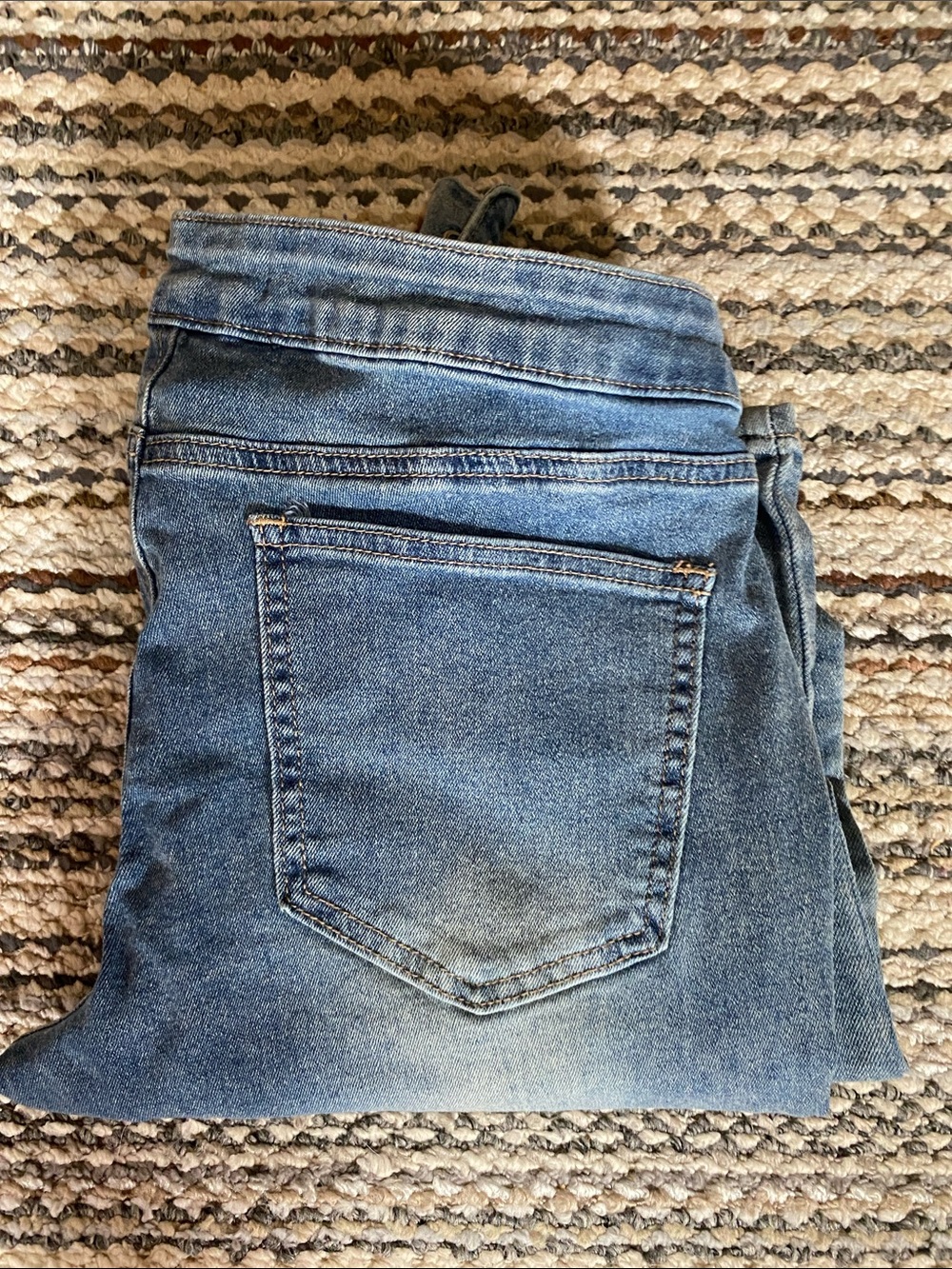 Madden Girl Blue Flare Jeans with Matching Belt